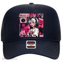 Retro Vaporwave Aesthetic 90s Egirl Japanese Art Hat thumb 0