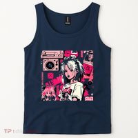 Retro Vaporwave Aesthetic 90s Egirl Japanese Art Tank Top thumb 2