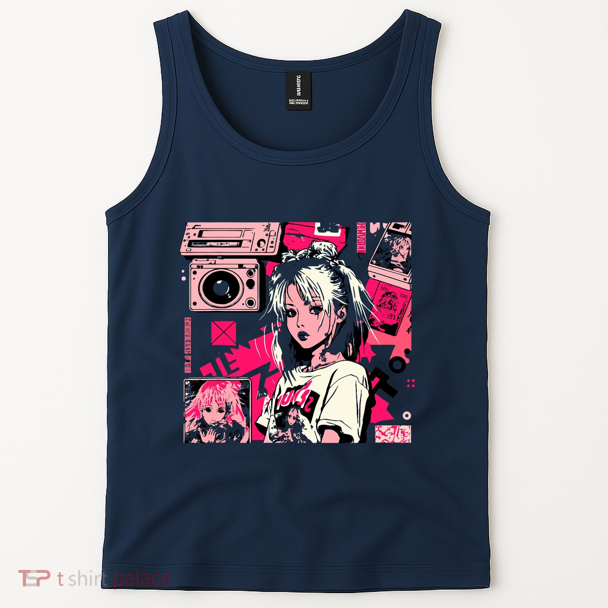 Retro Vaporwave Aesthetic 90s Egirl Japanese Art Tank Top