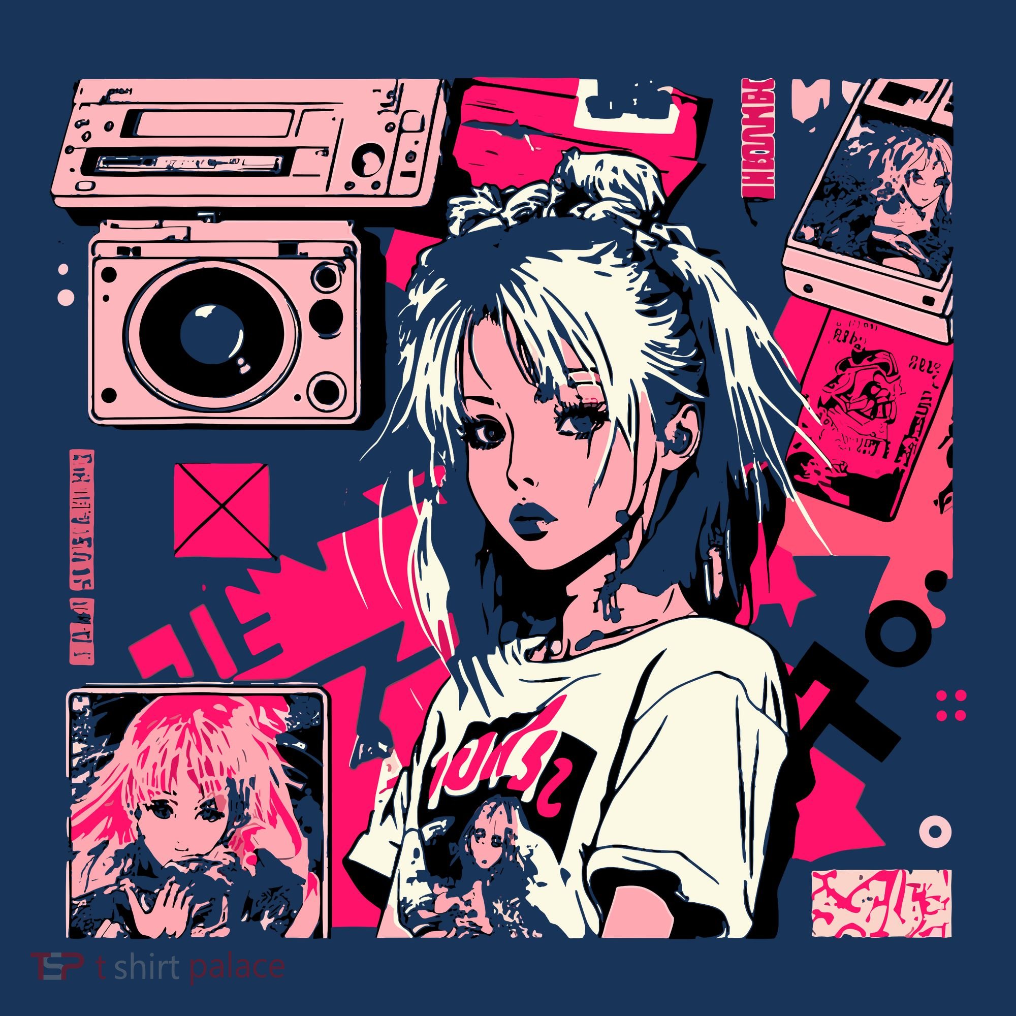 Retro Vaporwave Aesthetic 90s Egirl Japanese Art Tank Top