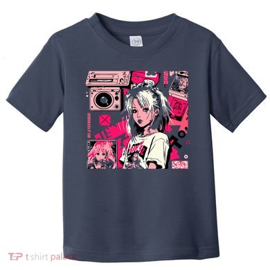 Retro Vaporwave Aesthetic 90s Egirl Japanese Art Toddler T-Shirt