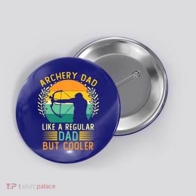 Retro Vintage Archery Dad Father's Day Archering Daddy Meaningful Gift Button