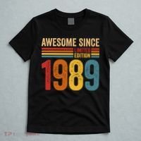 Retro Vintage Awesome Since 1989 Limited Edition T-Shirt thumb 5