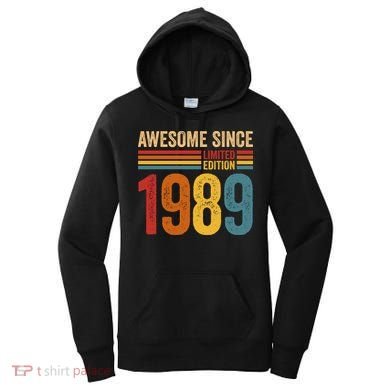 Retro Vintage Awesome Since 1989 Limited Edition Women's Hoodie