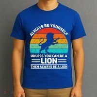 Retro Vintage Always Be Yours Unless You Can Be A Lion Gift T-Shirt thumb 3