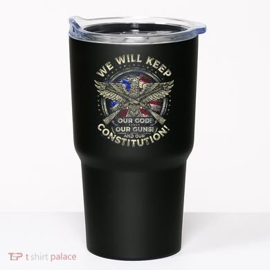 Retro Vintage America Amendment Tumbler