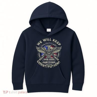 Retro Vintage America Amendment Kids Hoodie