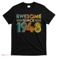 Retro Vintage Awesome Since 1948 Birthday T-Shirt thumb 0