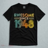 Retro Vintage Awesome Since 1948 Birthday T-Shirt thumb 5