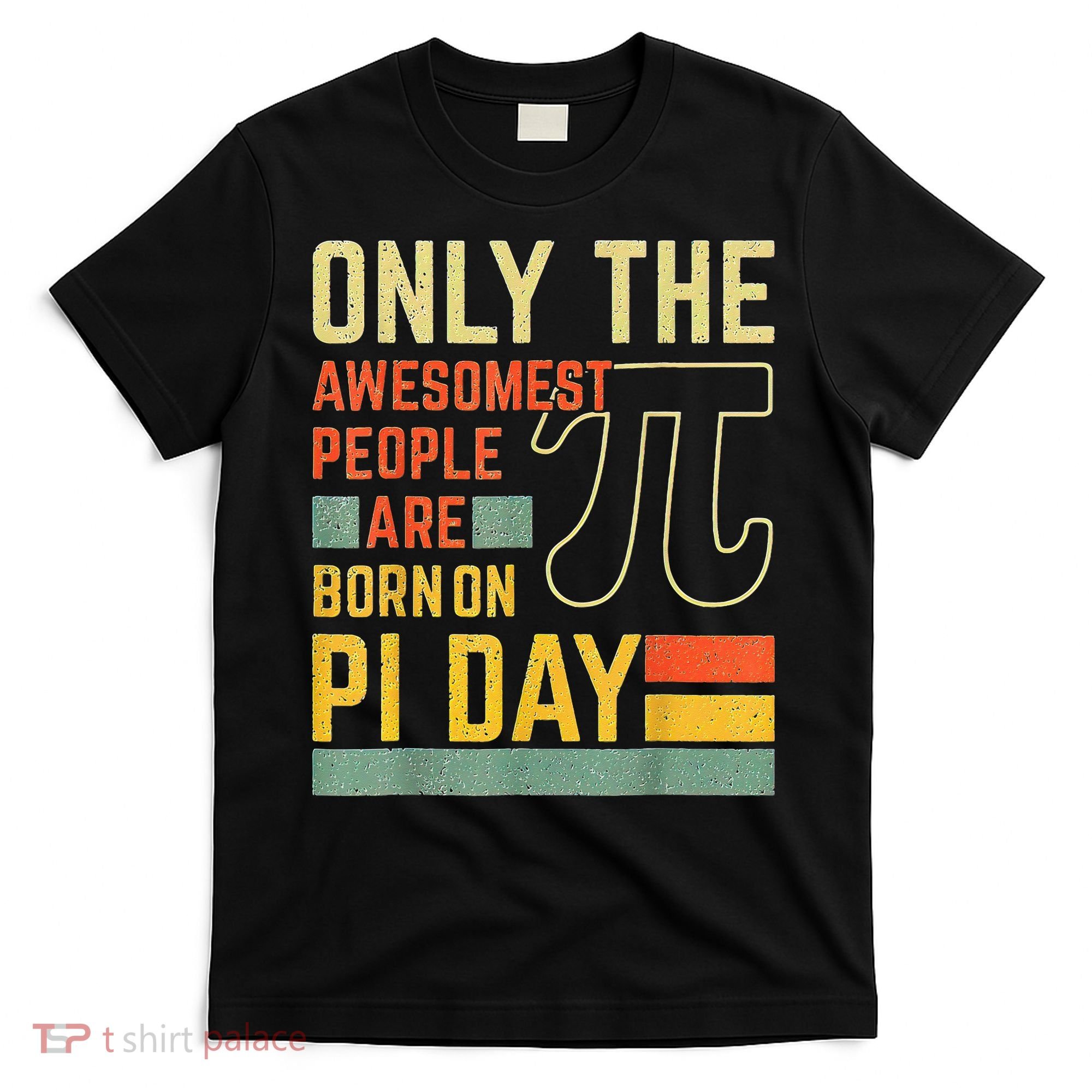 Retro Vintage Awesome People Born Birth On Pi Day teachers T-Shirt