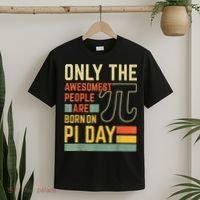 Retro Vintage Awesome People Born Birth On Pi Day teachers T-Shirt thumb 2
