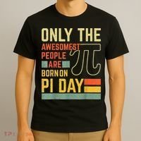 Retro Vintage Awesome People Born Birth On Pi Day teachers T-Shirt thumb 3