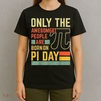 Retro Vintage Awesome People Born Birth On Pi Day teachers T-Shirt thumb 4