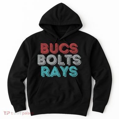 Retro Vintage Bucs Bolts Rays Hoodie