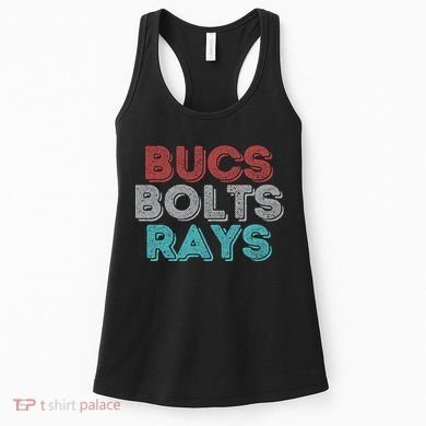 Retro Vintage Bucs Bolts Rays Women's Tank Top