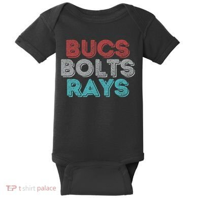Retro Vintage Bucs Bolts Rays Baby Bodysuit