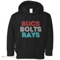 Retro Vintage Bucs Bolts Rays Toddler Hoodie thumb 0