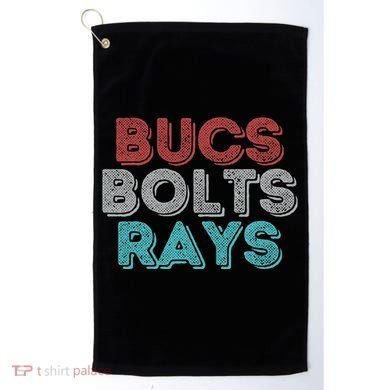 Retro Vintage Bucs Bolts Rays Golf Towel