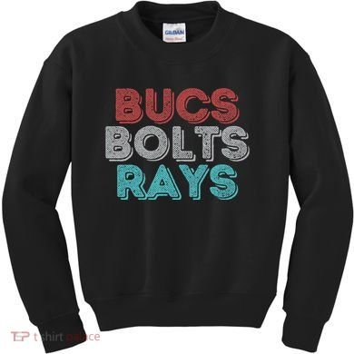 Retro Vintage Bucs Bolts Rays Kids Sweatshirt