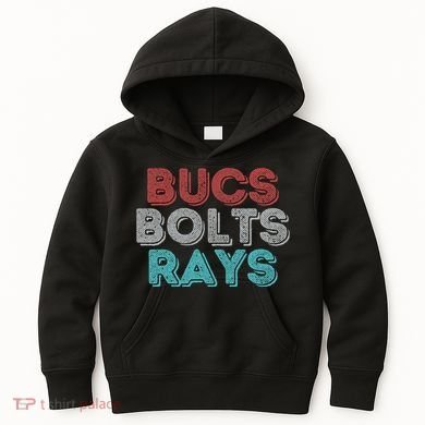 Retro Vintage Bucs Bolts Rays Kids Hoodie