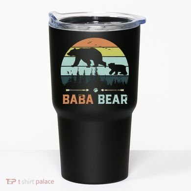 Retro Vintage Baba Bear Tumbler