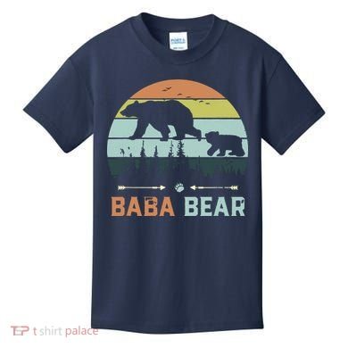 Retro Vintage Baba Bear Kids T-Shirt