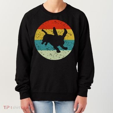 Retro Vintage Basset Hound Women's Sweatshirt