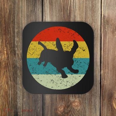 Retro Vintage Basset Hound Coaster