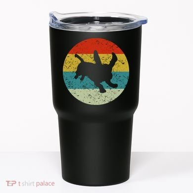 Retro Vintage Basset Hound Tumbler