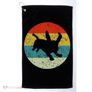 Retro Vintage Basset Hound Golf Towel