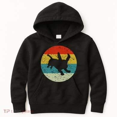 Retro Vintage Basset Hound Kids Hoodie