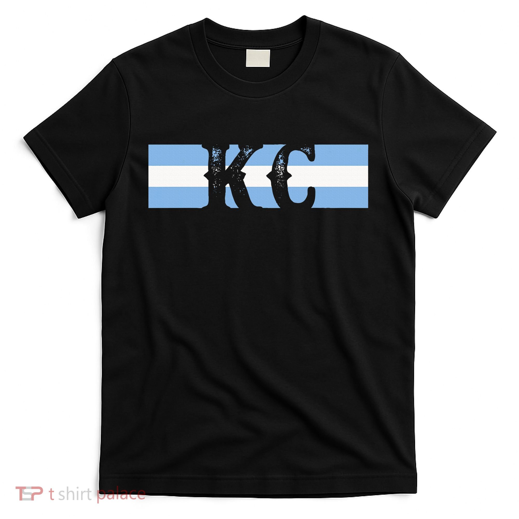 Retro Vintage Blue Stripes Kc Kansas City T-Shirt