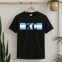 Retro Vintage Blue Stripes Kc Kansas City T-Shirt thumb 2