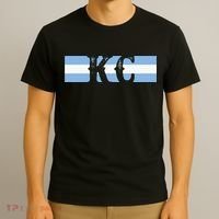 Retro Vintage Blue Stripes Kc Kansas City T-Shirt thumb 3