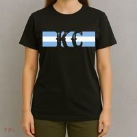 Retro Vintage Blue Stripes Kc Kansas City T-Shirt thumb 4