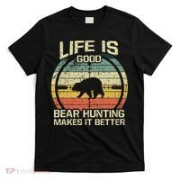 Retro Vintage Bear Hunter Bear Hunting Makes It Better T-Shirt thumb 0