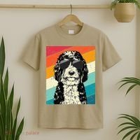 Retro Vintage Bernedoodle With Sunglasses Dog Lovers T-Shirt thumb 2