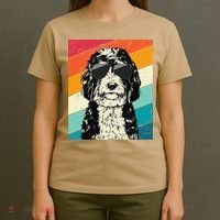 Retro Vintage Bernedoodle With Sunglasses Dog Lovers T-Shirt thumb 4