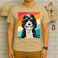 Retro Vintage Bernedoodle With Sunglasses Dog Lovers T-Shirt thumb 6