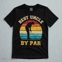 Retro Vintage Best uncle By Par Golf Father's Day T-Shirt thumb 5