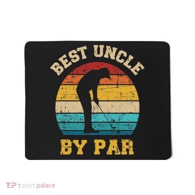 Retro Vintage Best uncle By Par Golf Father's Day Mousepad