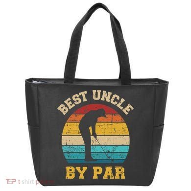 Retro Vintage Best uncle By Par Golf Father's Day Tote Bag