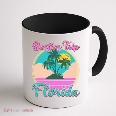 Retro VIntage Besties Trip Florida Coffee Mug back