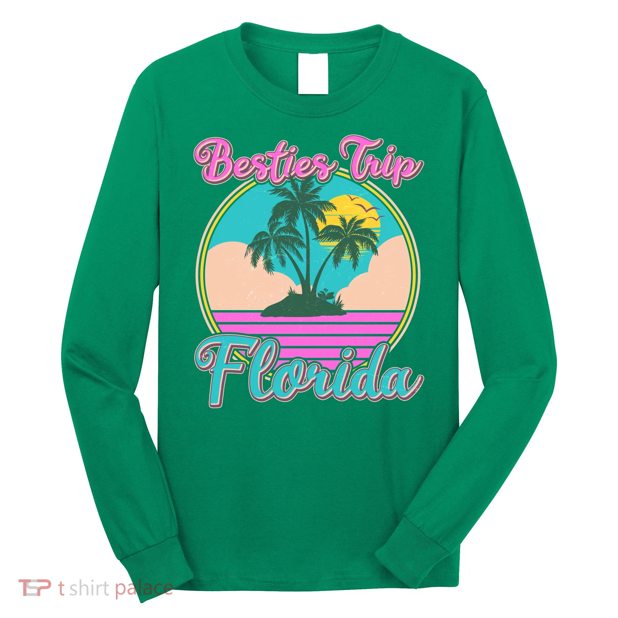Retro VIntage Besties Trip Florida Long Sleeve Shirt