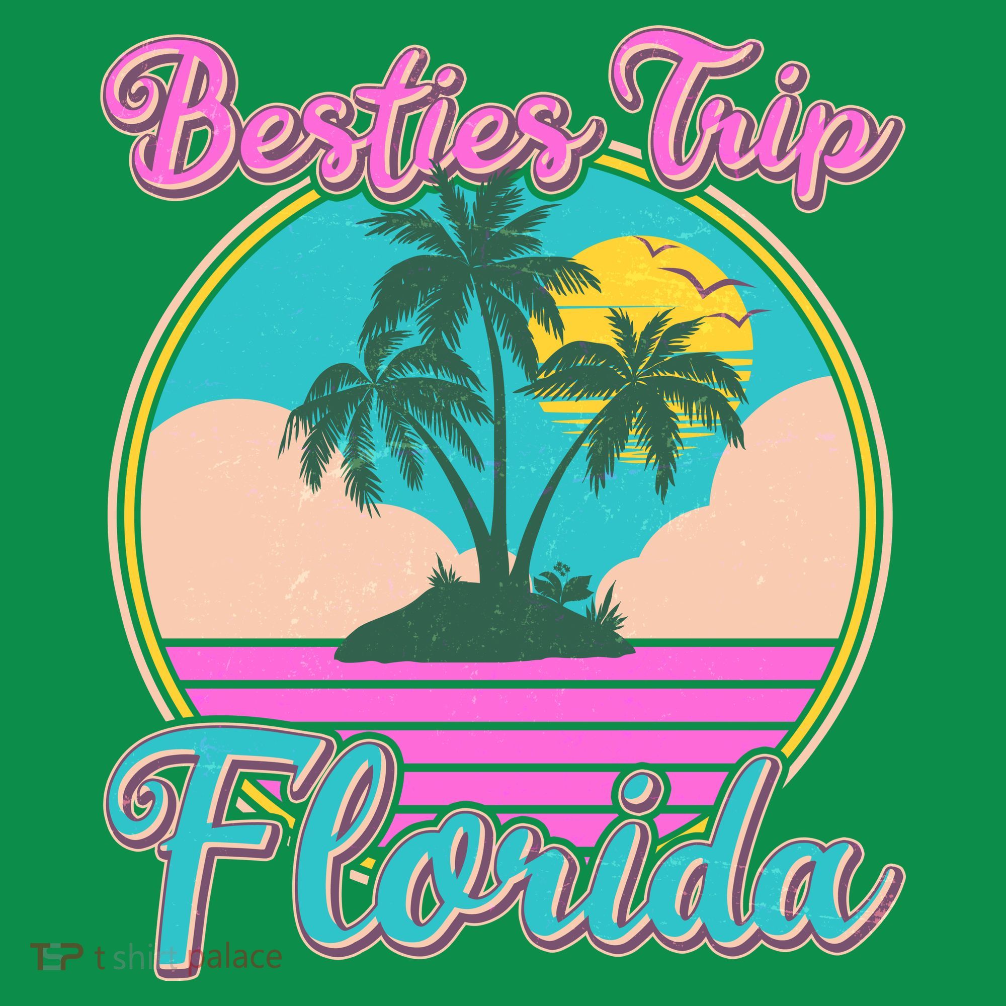 Retro VIntage Besties Trip Florida T-Shirt