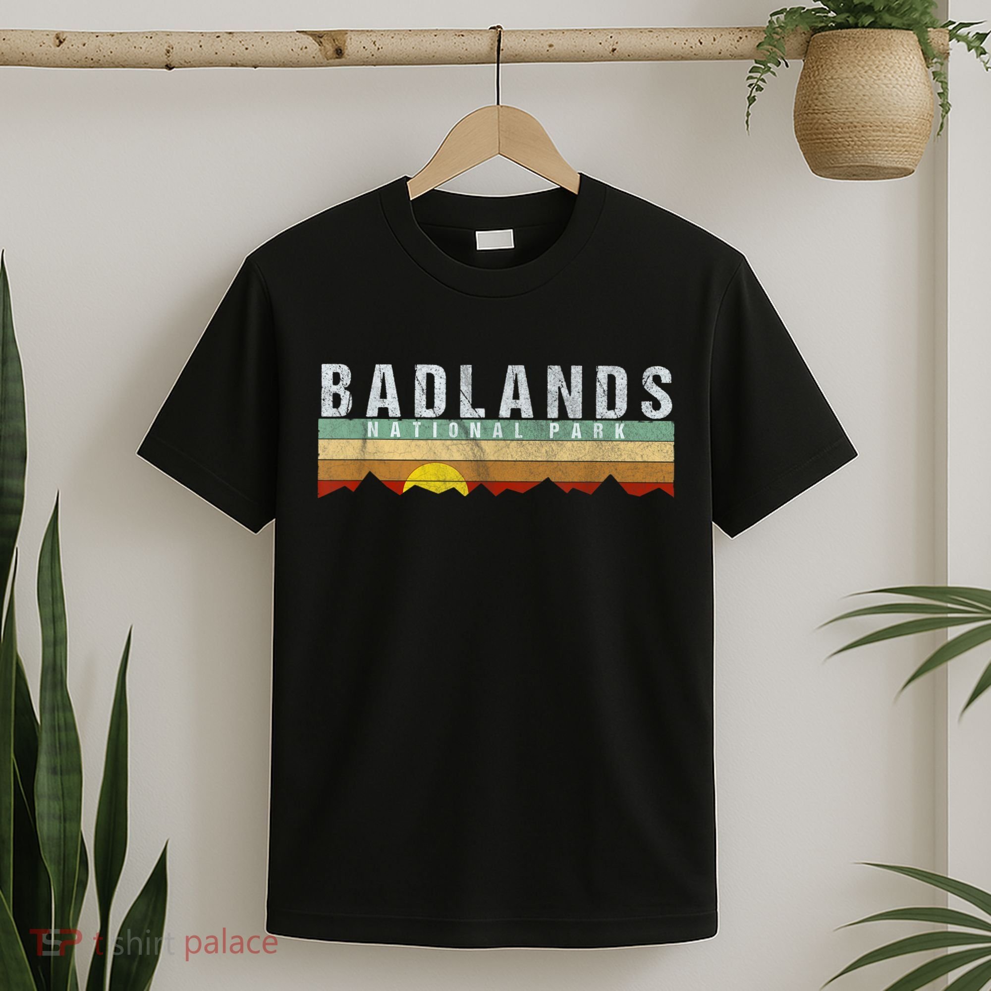 Retro Vintage Badlands National Park T-Shirt