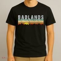 Retro Vintage Badlands National Park T-Shirt thumb 3