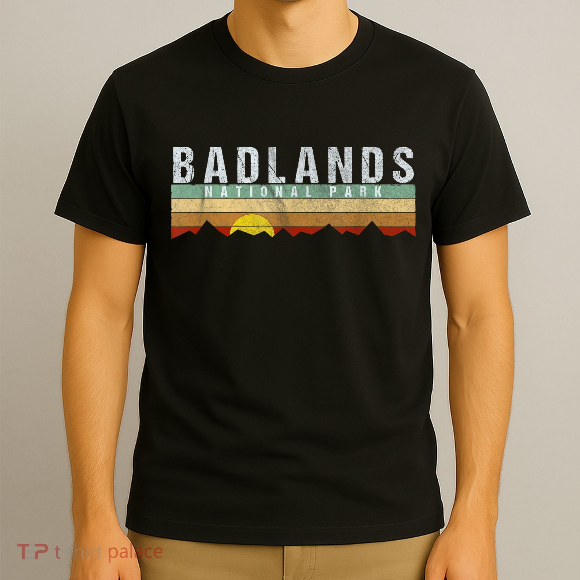 Retro Vintage Badlands National Park T-Shirt