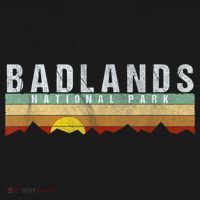 Retro Vintage Badlands National Park T-Shirt thumb 7