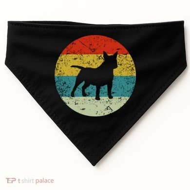 Retro Vintage Bullterrier USA-Made Doggie Bandana